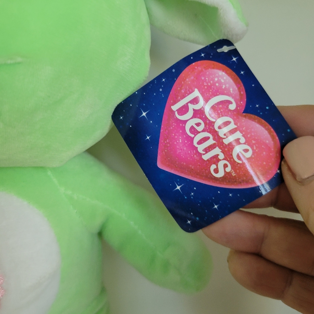 Care Bears Green Lamb Cousin Plush Kellytoy 2017 13 Inch Stuffed Animal Toy - Picture 2 of 4